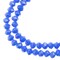 Crystal Lane DIY 2-Strand 7in Opaque Finish Glass Rondelle Donut Bead Strands